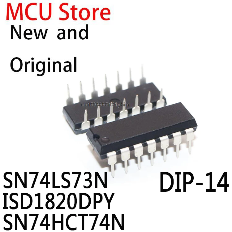 10 шт. DIP-14 HD74LS73P DIP14 74LS73 SN74LS73 74LS73N ISD1820 1820PY 74HCT74N 74HCT74 74HCT74 SN74LS73N ISD1820DPY SN74HCT74N