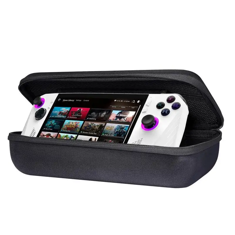 

Game Host Handbag, EVA Shell Handheld Bag, Double Zipper Portable Shockproof Case, For ROGs Ally, Can Storage Charger Game Card