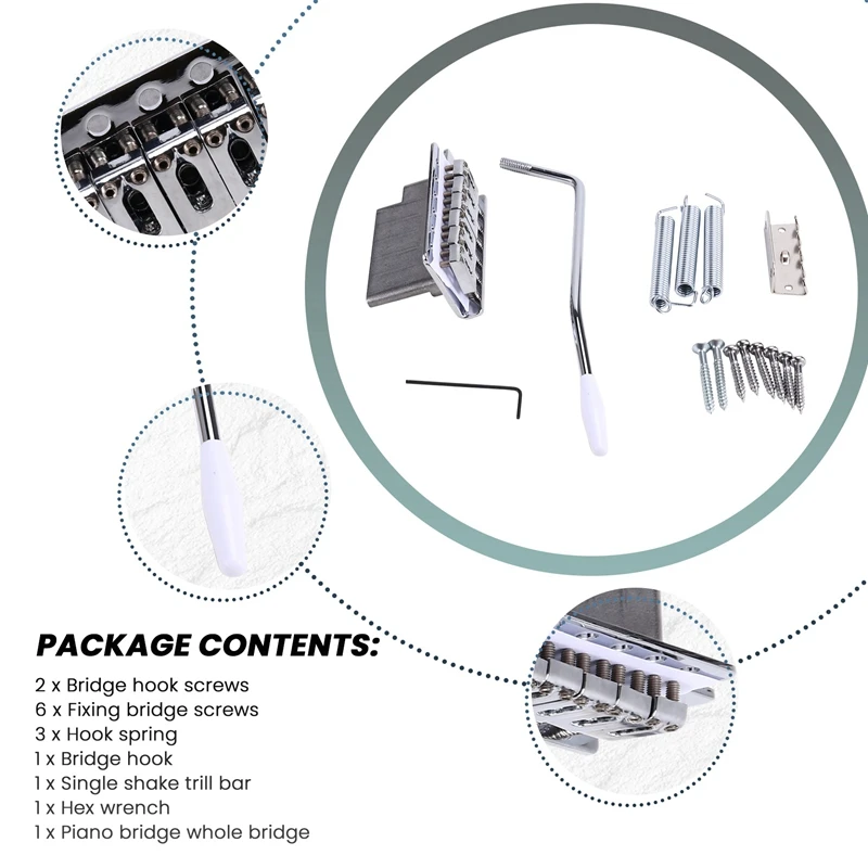 Мостовая система тремоло для Fender Stratocaster SQ ST электрогитара хромированные