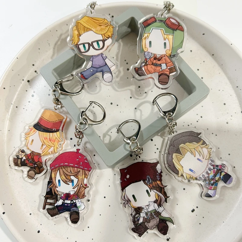 Милые Акриловые фигурки персонажей из игры V, брелок для ключей для садоводства, упаковки парфюмеров, фотографов, фотографов, фанатов друзей, подарок Милые Акриловые фигурки персонажей из игры V, брелок для ключей для садоводства, упаковки парфюмеров, фотографов, фотографов, фанатов друзей, подарок