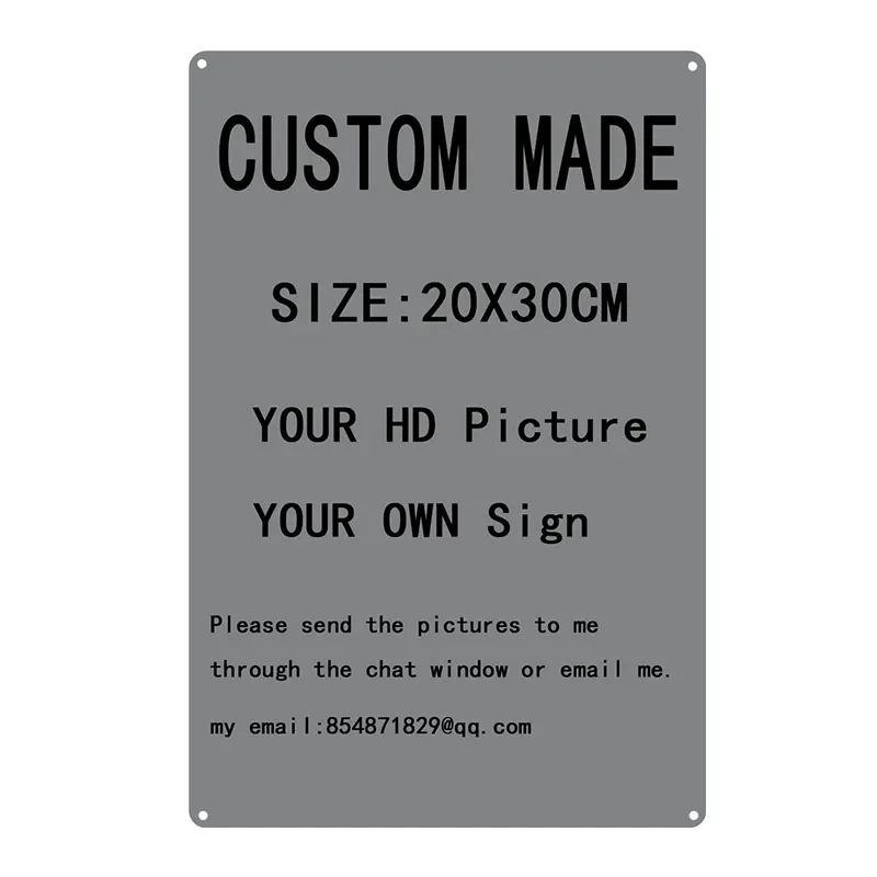 Металлические жестяные вывески на заказ ретро-табличка домашний декор железный