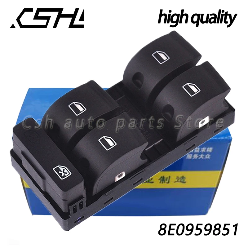 

8E0959851 Car Electric Power Master Window Switch Button For AUDI A4 B7 Avant S4 EXEO ST 8E0 959 851 8E0959851B 8E0959851D