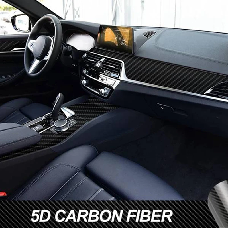 

Center Console Wrap Protector Vinyl Sticker 5D Stickers Car Interior Trim Accessories For BMW 5 Series G30 G31 2017-2020 RHD