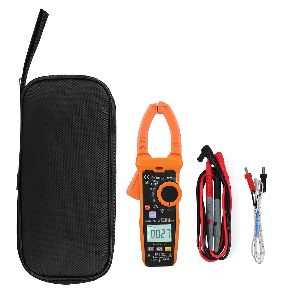 

PEAKMETER PM2028B 6000 Counts Digital Clamp Multimeter NCV Hz Ohm Capacitance Temp Meter Multimeter Multimeter Multimeter