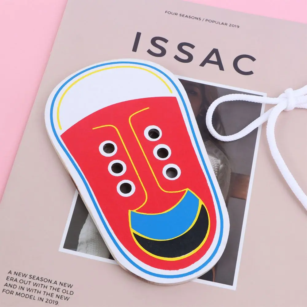 

Baby's Practical Ability Training Shoelaces Tie Shoelaces Games Teaching Lacing Shoes Practice Board Model Shoes Puzzles