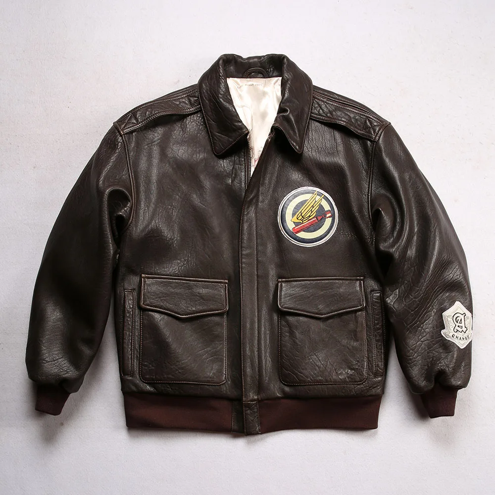 Мужская бейсбольная куртка-бомбер размера плюс из натуральной кожи повседневная