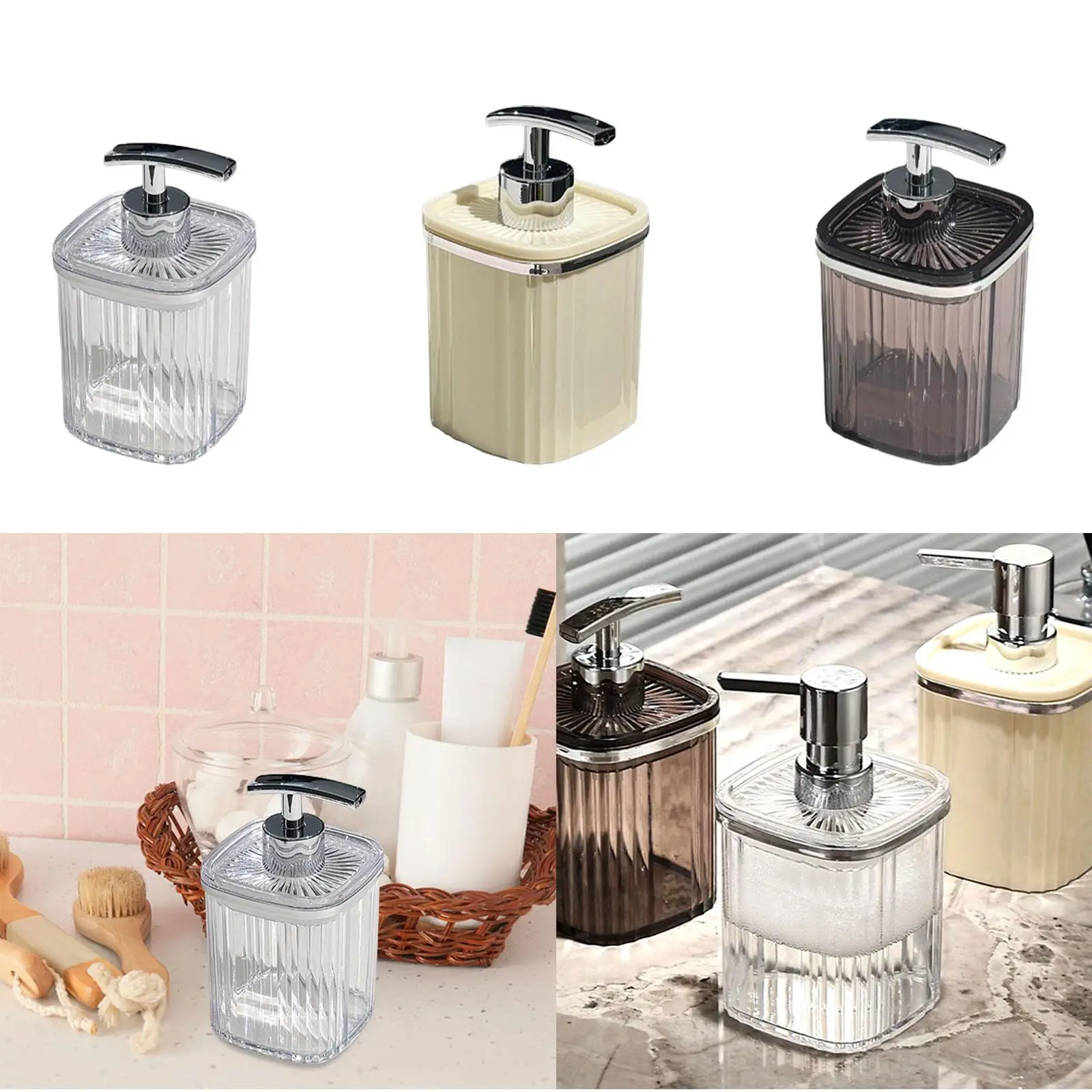 Мыльный диспенсер для посуды многоразовый купольный дозатор кухни дома отеля