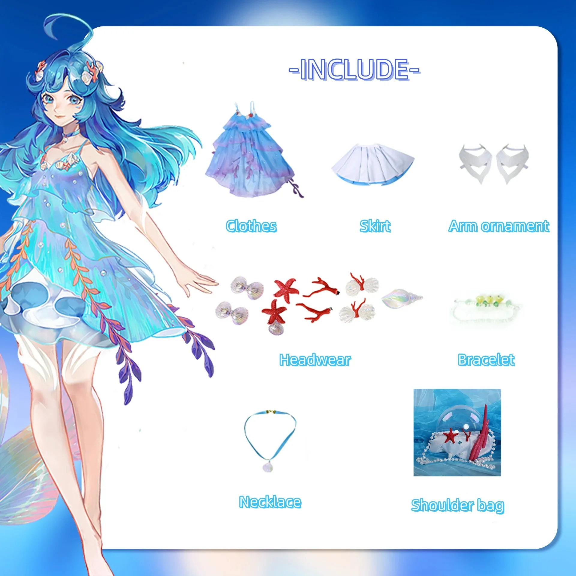 Костюм для косплея Dolia из игры честь королей костюм Униформа платье сумка набор