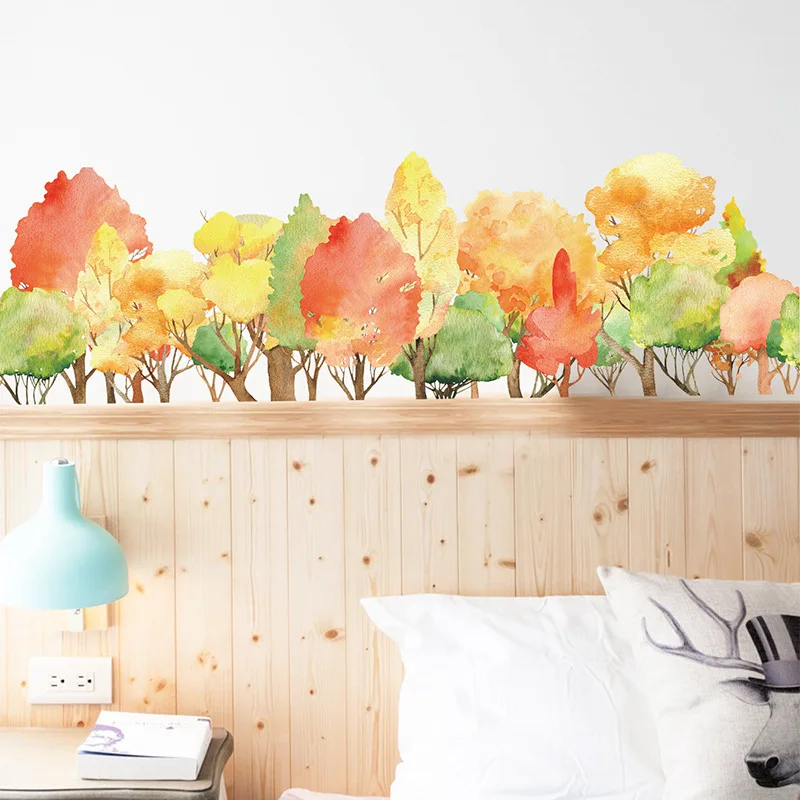 

Декоративные самоклеящиеся наклейки на стену для украшения осеннего леса, спальни, детского сада, крыльца
