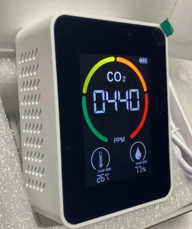 Портативный детектор CO2 Детектор датчик углекислого газа HCHO TVOC Temp Humi 5 в 1 метр