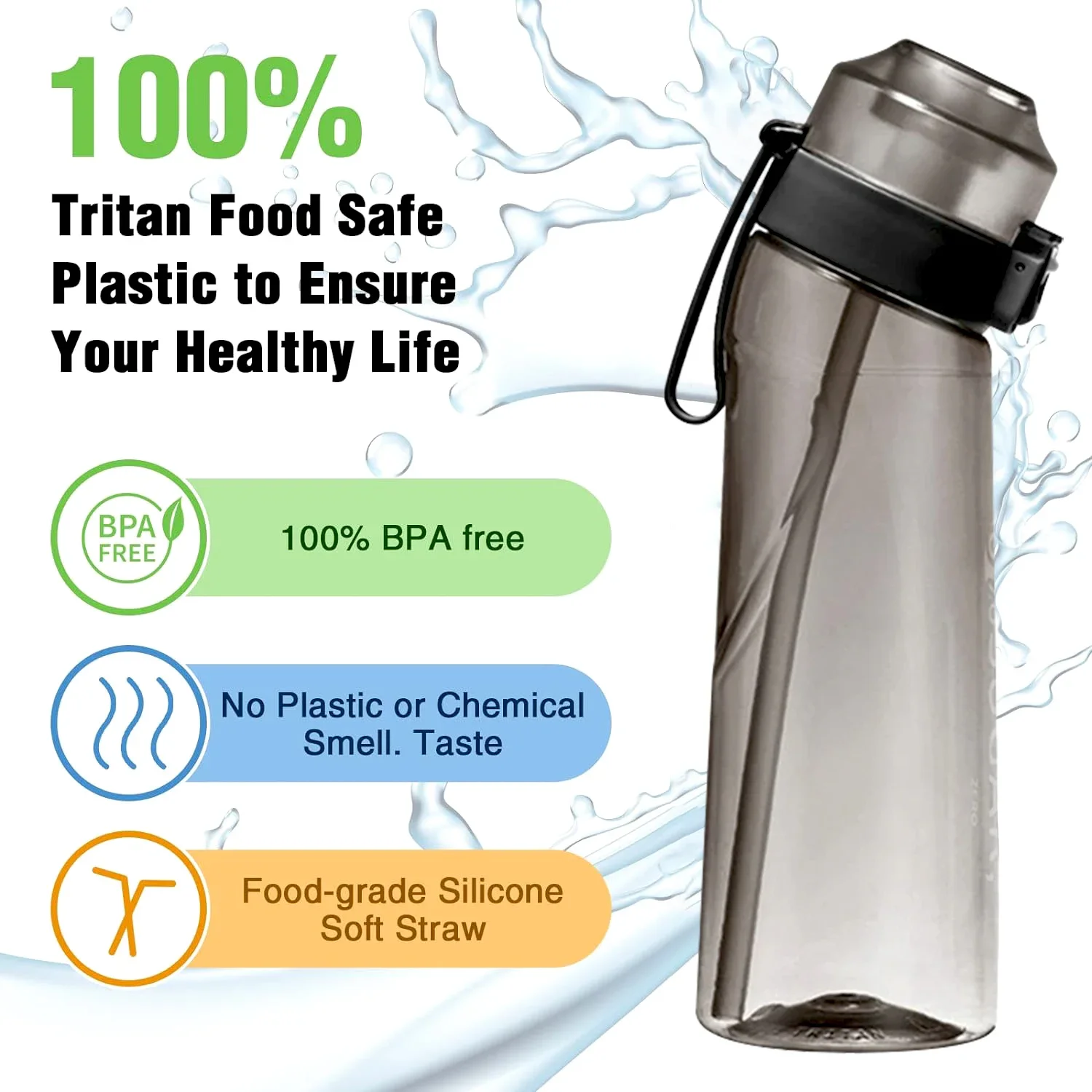 650 мл Ароматизированная бутылка для воды Спортивная уличные питьевые бутылки с