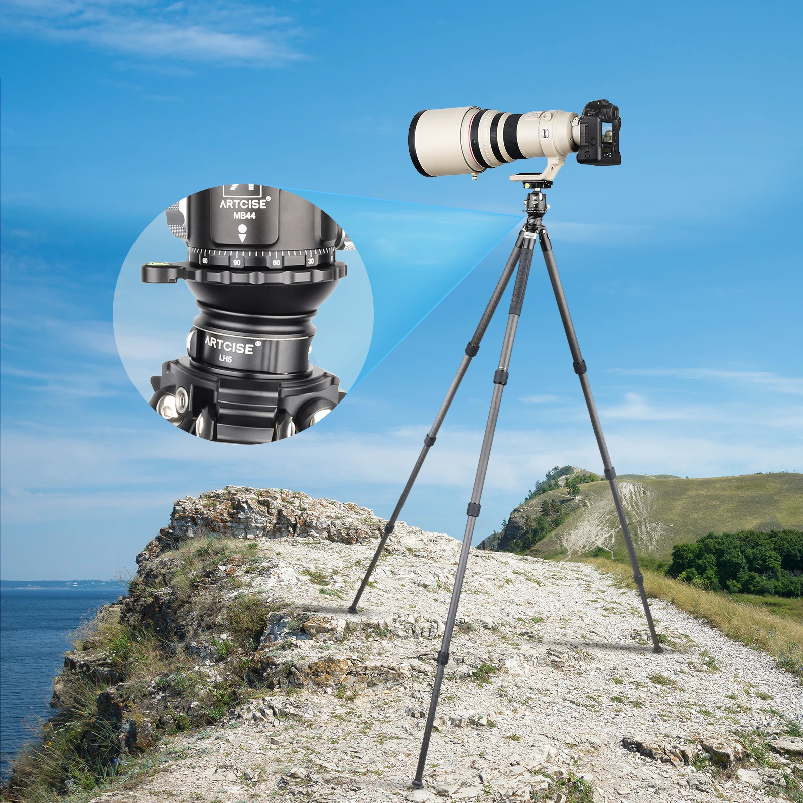 Головка штатива Artcise LH5 база для выравнивания 3s быстрая регулировка