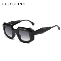 oec cpo trendy ladies punk sunglasses brand design vintage square sun glasses for men uv400 driving shades women fashion eyewear