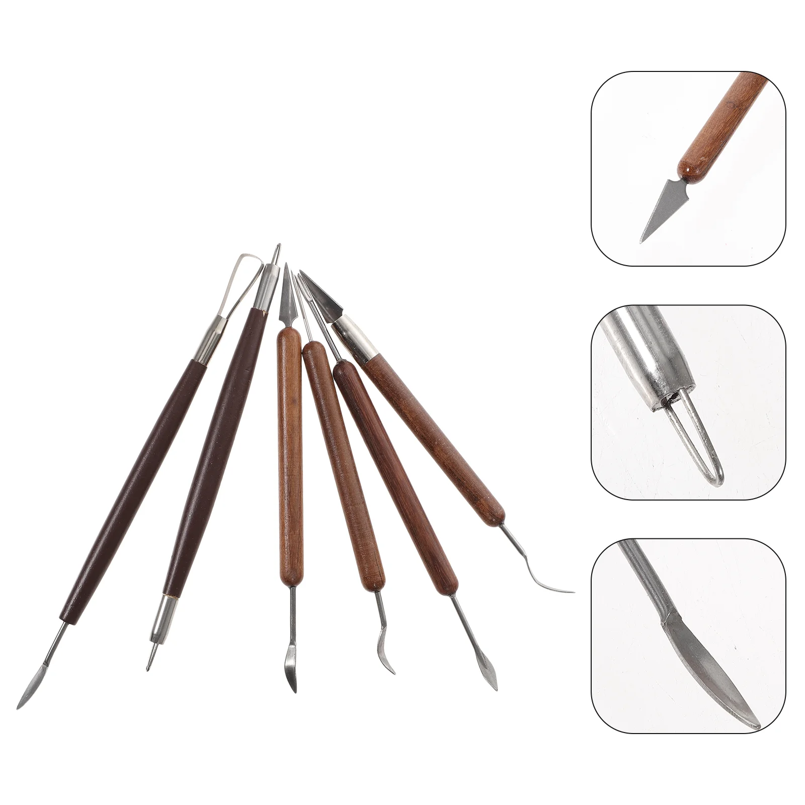 

Tools Pottery Clay Ceramic Carving Sculpting Tool Set Ribbon Trimming Supplies Hole Japanese Modeling Sculpture Rake Kit