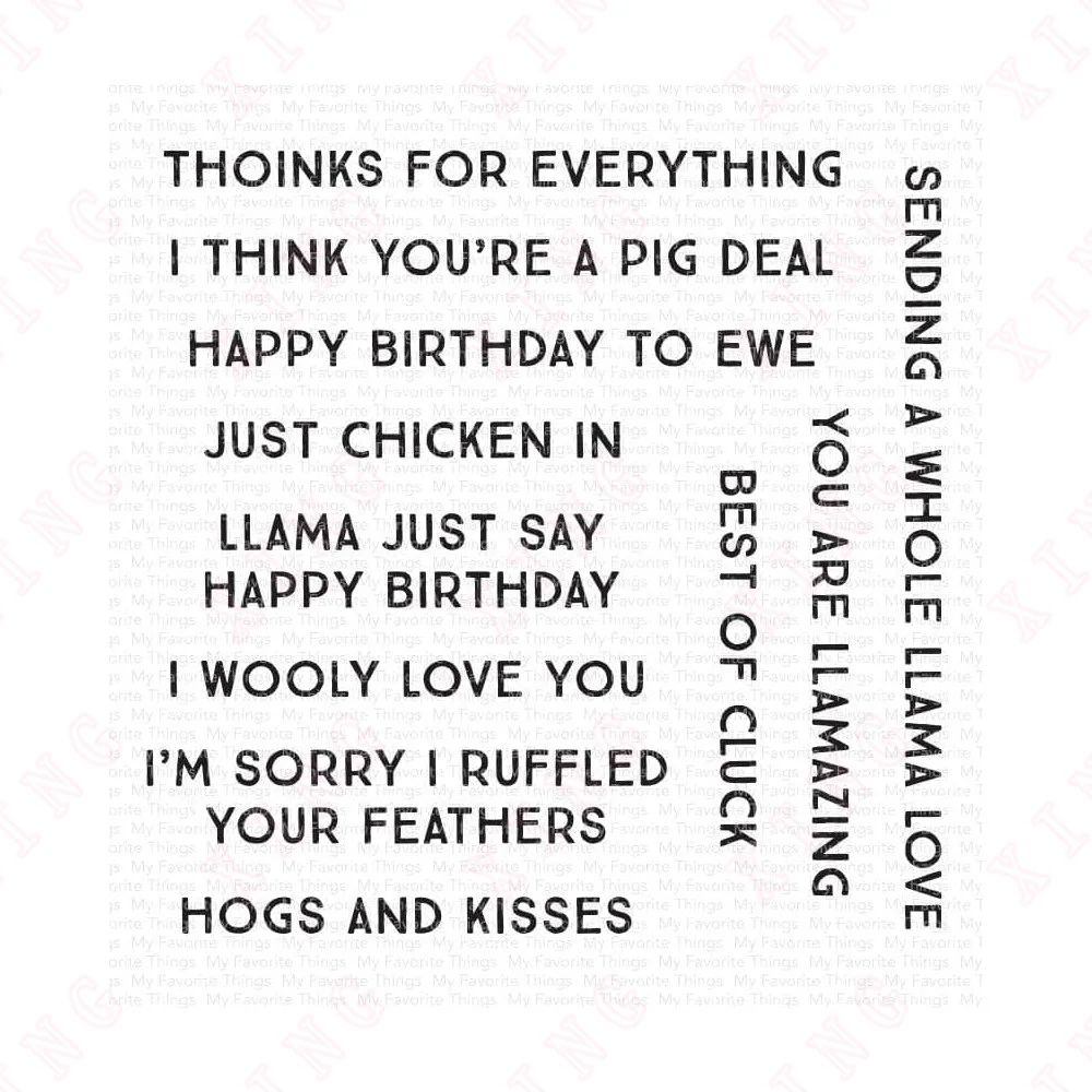 

2022 Scrapbook Paper Decorate Embossing Template Diy Greeting Card Handmade Craft Reusable Mold Punny Farm Clear Silicone Stamps