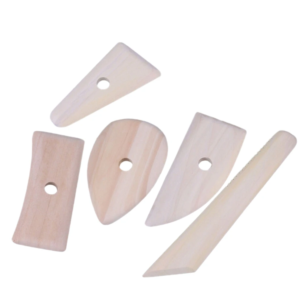 

Brand New Clay Scrapers Ceramic Tools 5Pcs Clay K-nife Rib DIY Projects For Pottery Enthusiast For Shaping Clay