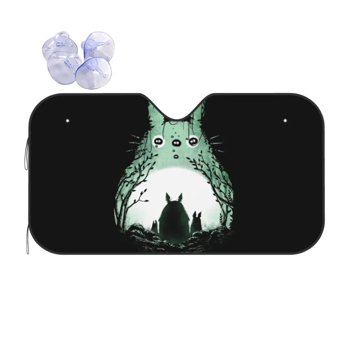 

Anime My Neighbor Totoro Windshield Sunshade Mysterious Novelty Car Front Windshield 70x130cm Car Sunshade Accessories Covers