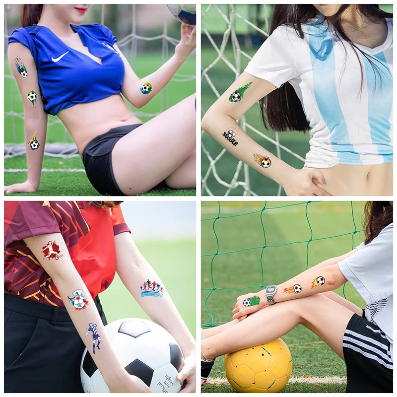 10 шт. фосфоресцирующие наклейки-татуировки для футбола