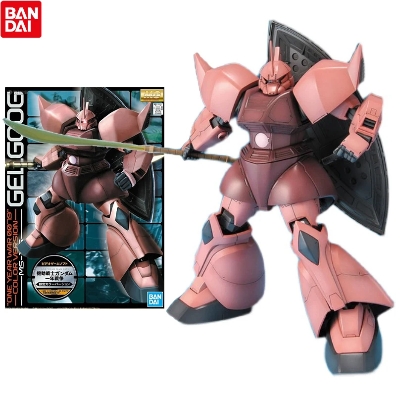 

Bandai Genuine Gundam Model Kit Anime Figure MG Gelgoog One Year War Collection Gunpla Anime Action Figure Toys for Children