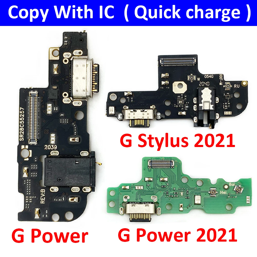 

New USB Charging Port Board Flex Cable Connector Parts For Moto G Stylus G Power 2021 Microphone Module Copy With IC
