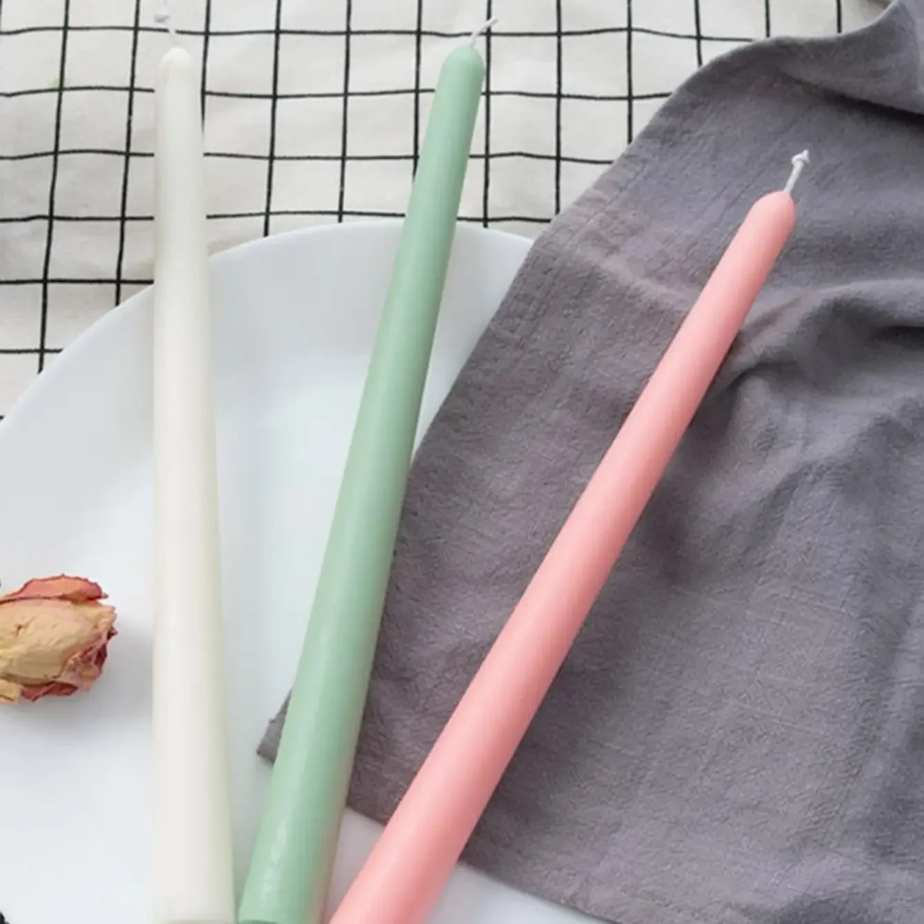 1 Шт. Акриловая Форма Для Свечей С Круглой Головкой И Длинным Фитилем Восковая