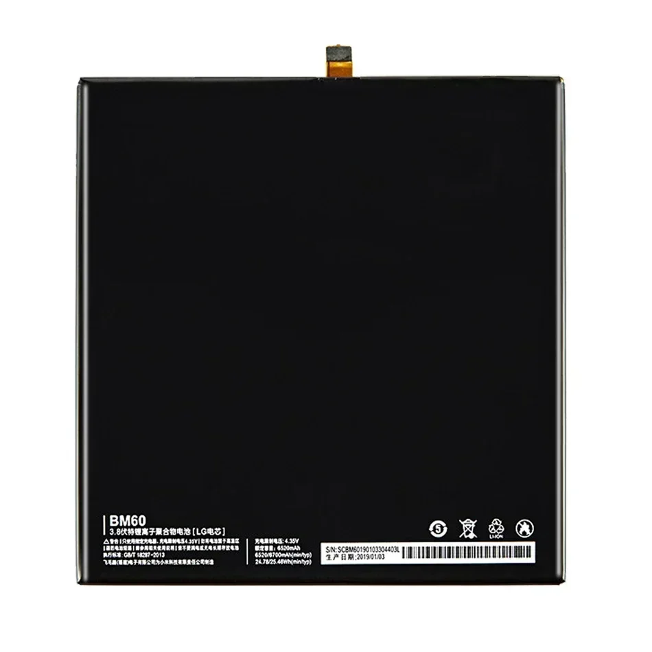 Сменный полимерный литий-ионный аккумулятор 6600 мАч BM60 BM61 BM62 BN60 для Xiaomi MiPad 1 2 3 4 MEC91