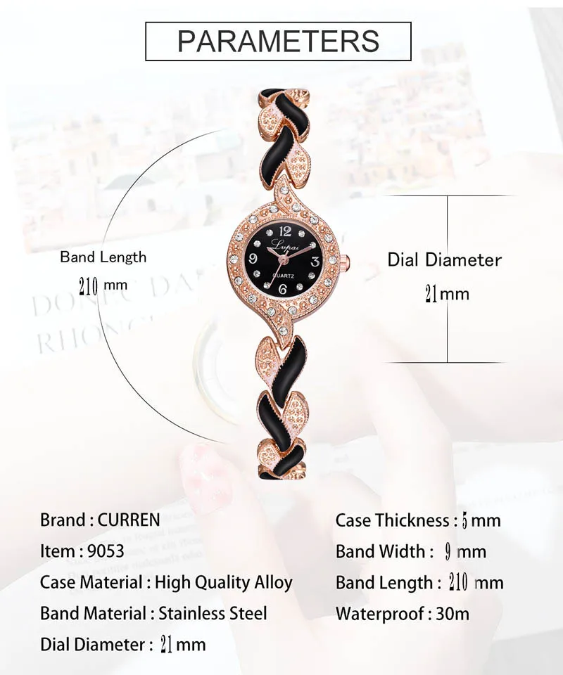 2023 New Hot Selling Creative Colorful Steel Band Simple Digital Women's Quartz Watch Girlfriend Fashion Exquisite Gift
