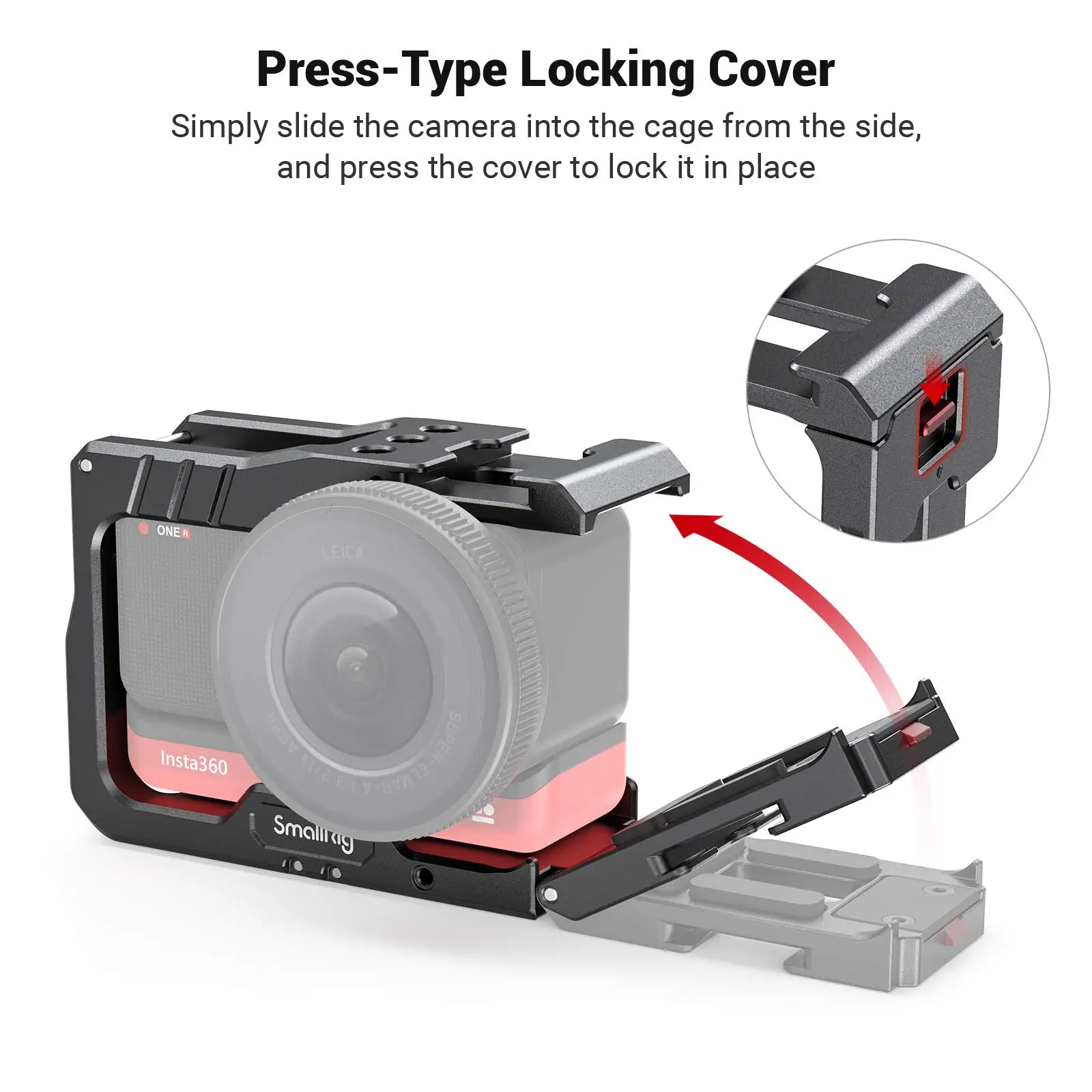 SmallRig Vlog Cage and 52mm Filter Adapter for Insta360 ONE R 4K Edition Camera Video Shooting Tripod Vlooging Support 2901 | Электроника