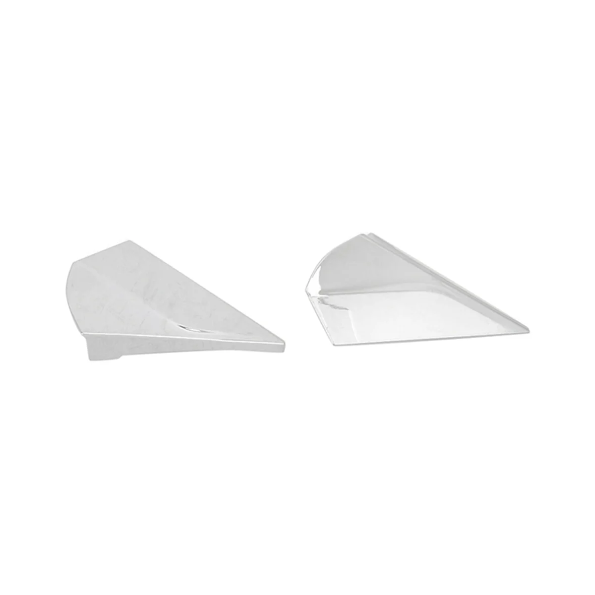 

Car Chrome Door Rear View Window Spoiler Triangle Bezel Cover Trim for C- 2016-2021