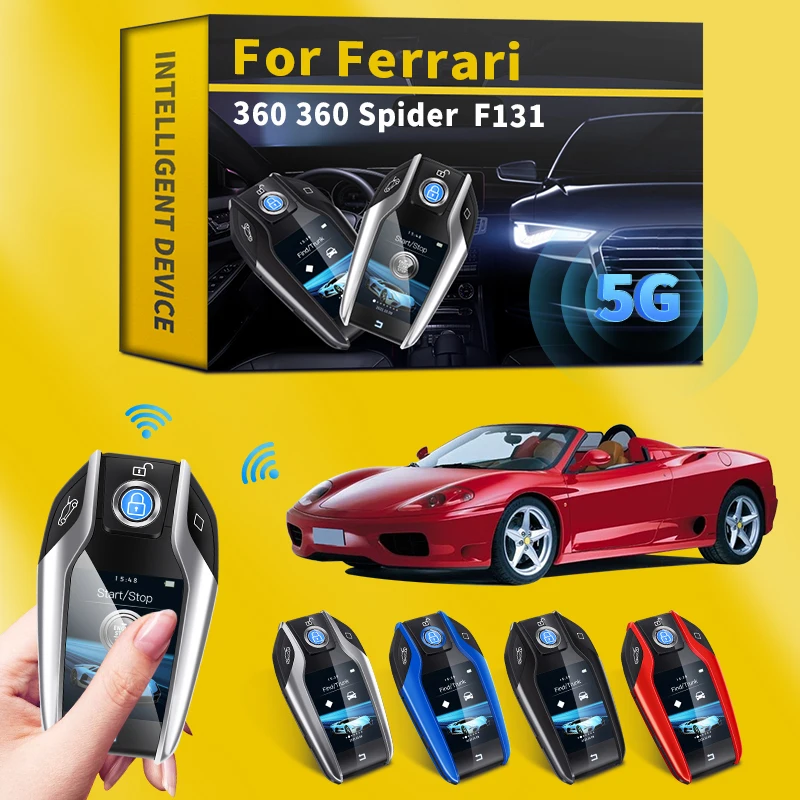 

For Ferrari 360 360 Spider F131 Car Upgrade Version Modified General Modified Smart LCD Key Remote Control Car Key LCD Screen