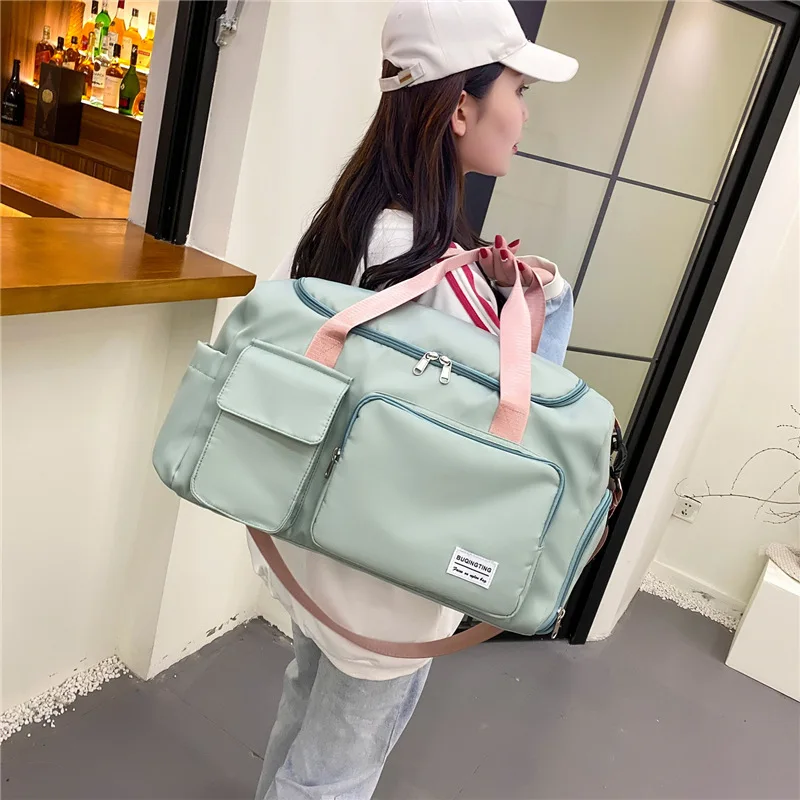 

Sports Travel Fitness Bag 2022 New Simple Fashion Companion Free Heart Single Shoulder Oblique Handbag