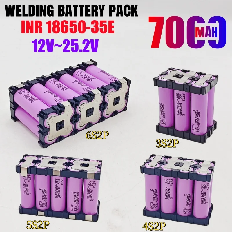 Аккумуляторная батарея 3S2P 4S2P 5S1P 6S2P 18650 35E