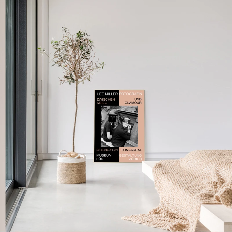 Скандинавская черно-белая персонажи Ли Миллера нишевая Корейская настенная