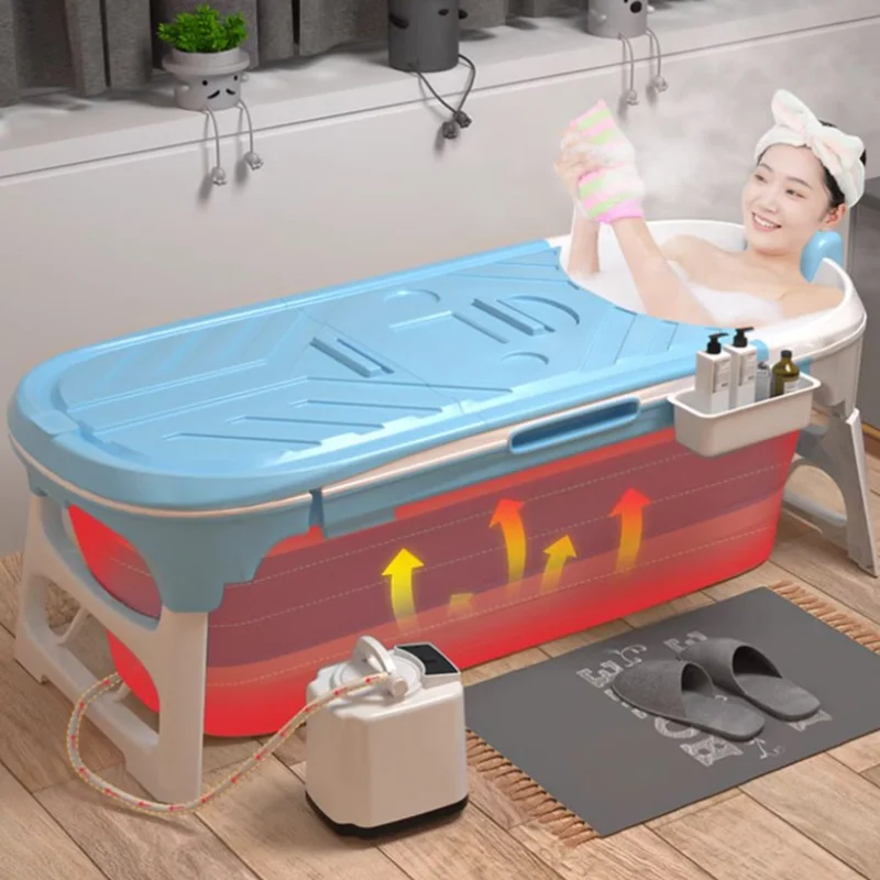 Сильная душевая белая Ванна большая Женская Складная для взрослых с ногами