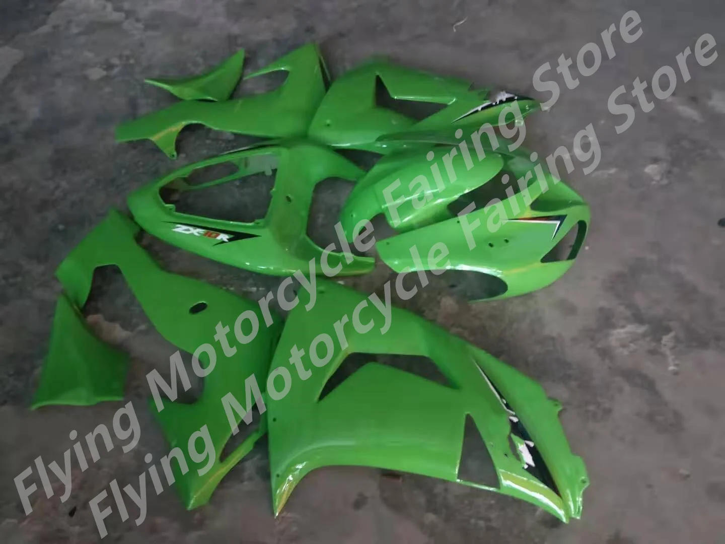 Зеленые Черные комплекты обтекателей для KAWASAKI NINJA ZX10R 06-07 ZX 10R 06 07 ZX-10R 10 R 2006 2007