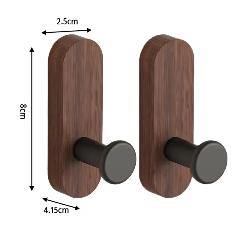 

Самоклеящиеся деревянные настенные крючки для подвешивания пальто, полотенца, одеяла, шляпы, рюкзака, халата, прихожая, держатель для ключей, украшение