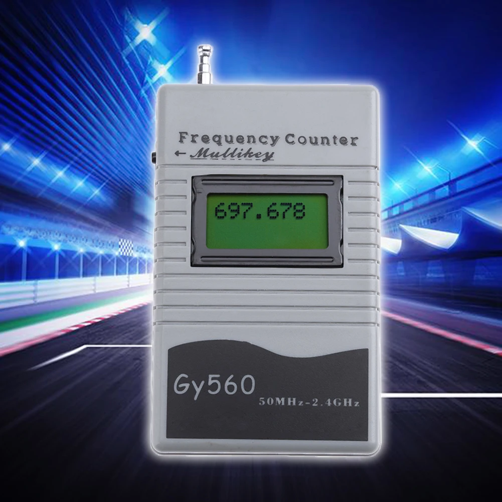

New Digital Frequency Counter 7 DIGIT LCD Display For Two Way Radio Transceiver GSM 50 MHz-2.4 GHz GY560 Frequency Counter Meter