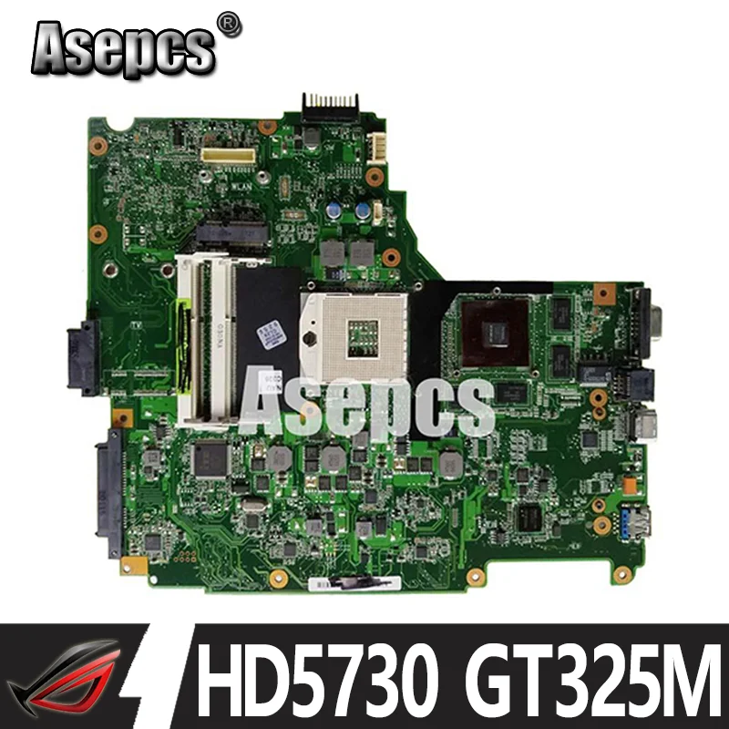 

N61J Notebook mainboard HD5730 GT325M Support Intel CPU For Asus N61J N61JA N61JQ N61JV Laptop motherboard mainboard