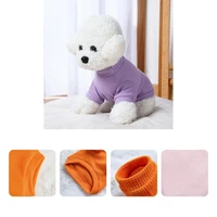 pet outfit fashion soft wear charming pullover solid color pet clothes for outdoor pet sweatshirt pet clothing