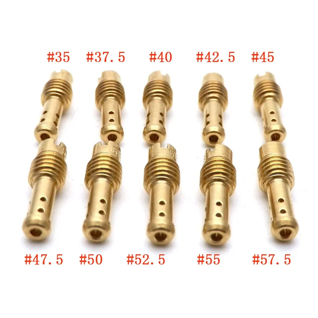 

Упаковка из 10 шт. мотоциклетный пилот Jet с 8 прокалывающими отверстиями для карбюратора MIKUNI VM/TM/TMX VM22/210 AX100 EN GN TZR TM TMS