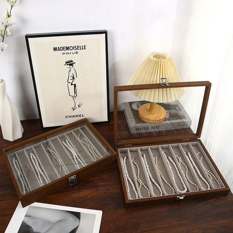 Деревянная шкатулка для ювелирных изделий с крышкой