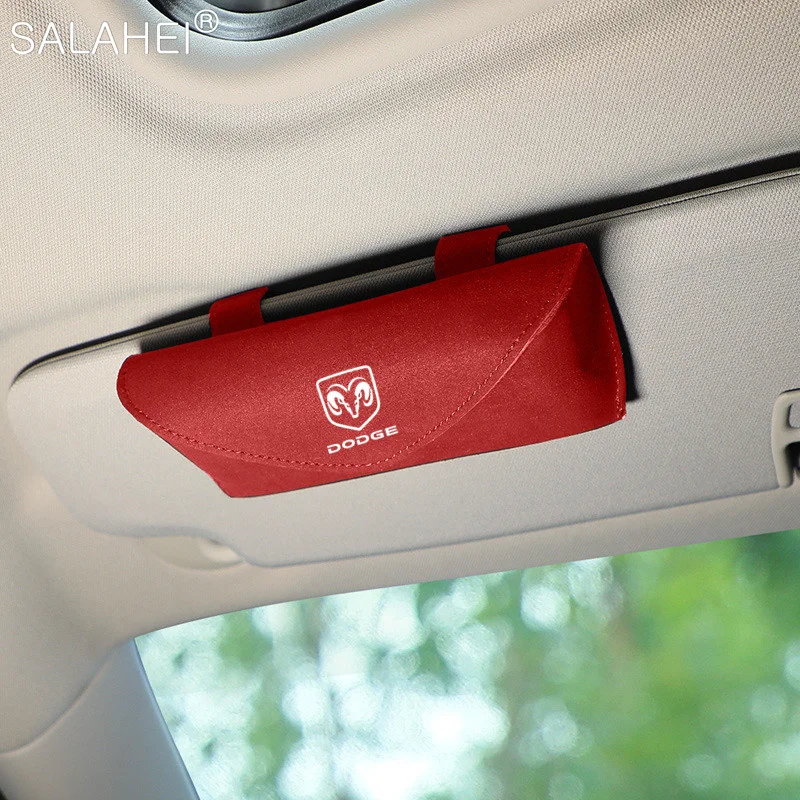 

Car Sun Visor Storage Glasses Clip Sunglasses Bracke For Dodge SRT RAM Multi-function Auto Eyeglass Holder Interior Accessories