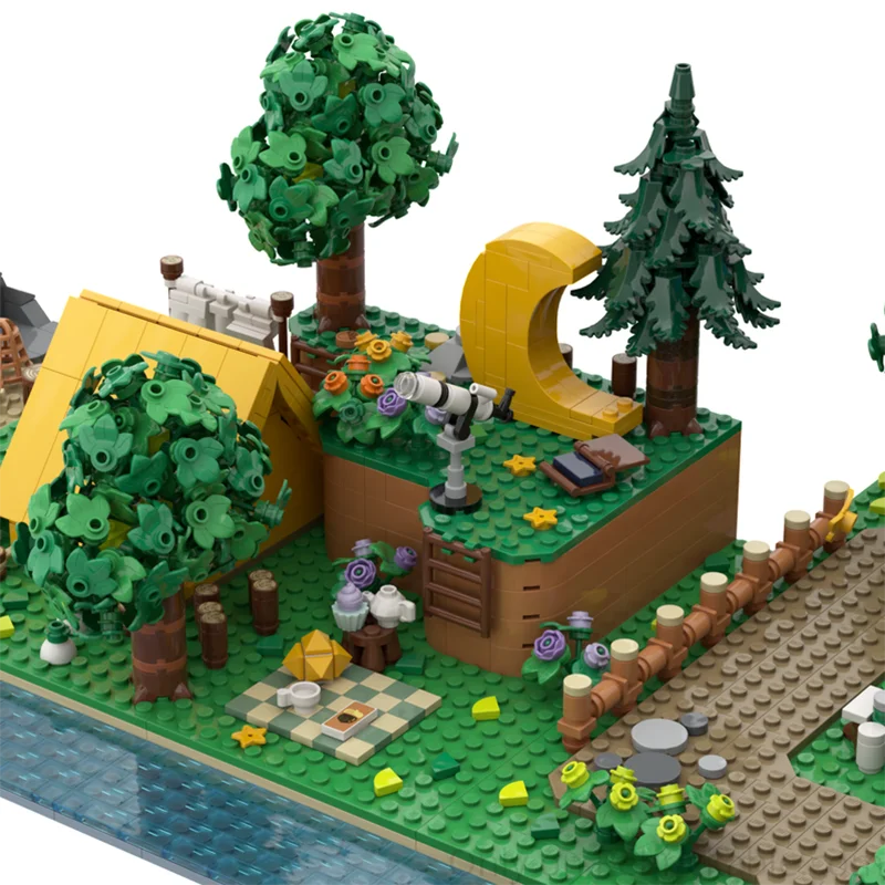 Фото 6276 деталей MOC Island Life Part II: Конструктор «Приключения в замке», техническая уличная сцена, механическая классическая модель, игрушка-подарок №3