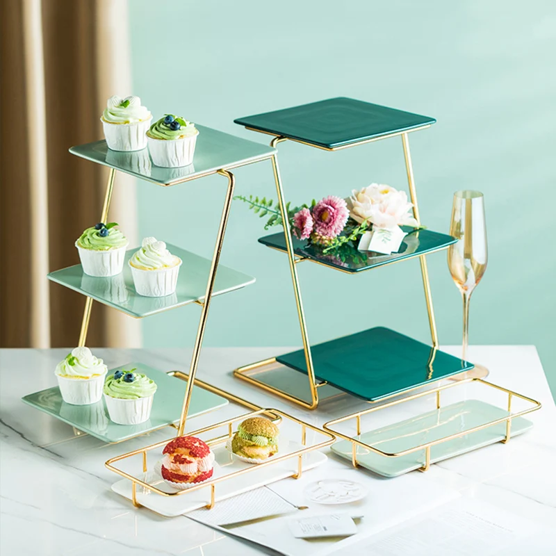 

Подставка для десертного торта, 3 уровня, подставка для макарон, черного сыра, торта, новая кухонная утварь, настил, поднос для презентаций в ...