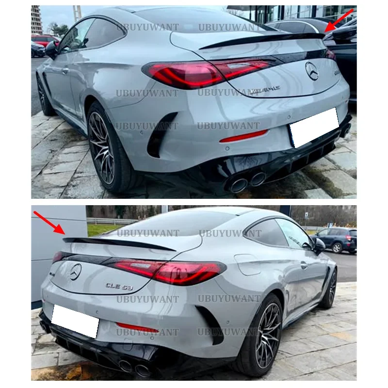 Фото Для Mercedes-Benz CLE Coupe 2024+ C236 CLE260 300 CLE53: Высококачественный неокрашенный задний спойлер (лип-спойлер) из АБС-пластика для стайлинга автомобиля №4
