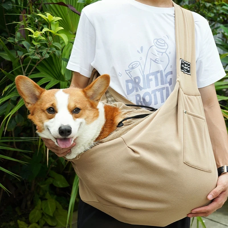 

Pet Kitten Pouch Puppy Sling Bag Outdoor Dogs Dog Carrier Corgi Transport Tote Bags Handbag Single Pets Travel Shoulder Comfort