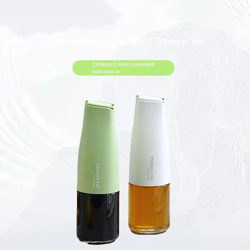 

Automatic Opening And Closing Of Oil Pot Leak Proof Household Kitchen Seasoning Bottle Glass Oil Bottle Soy Sauce Vinegar Bottle