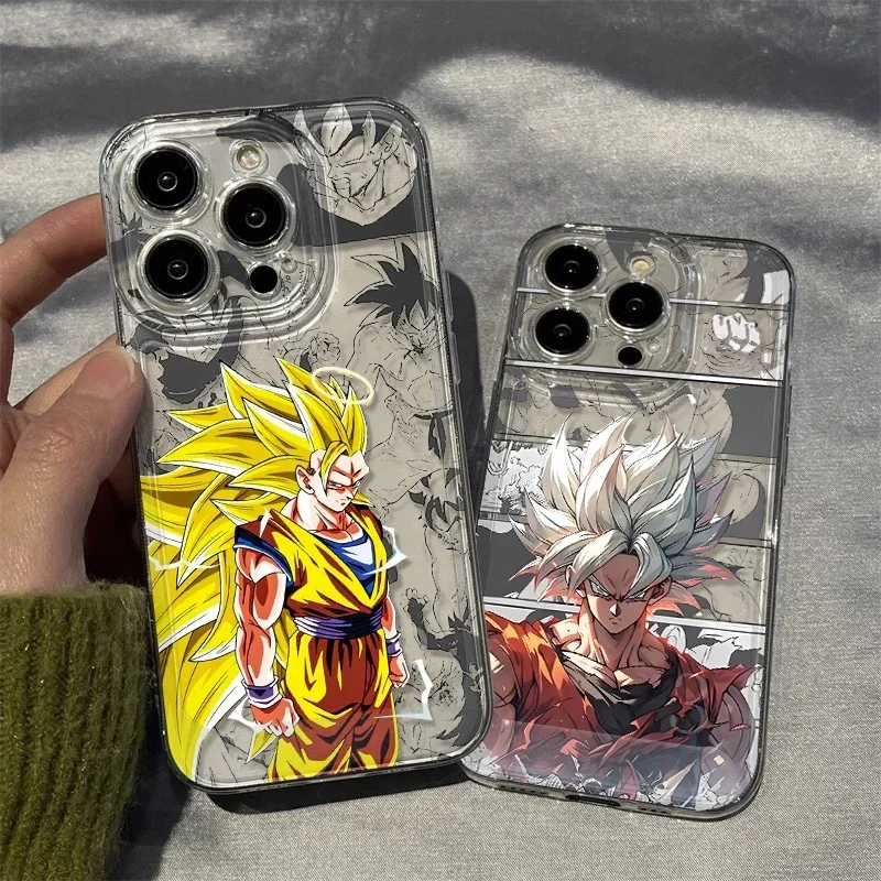 Чехол для телефона серии Dragon Ball Samsung Galaxy S20 FE S21 Plus S22 S23 Ultra A54 A53 A52 S24 A34 Goku Vegito