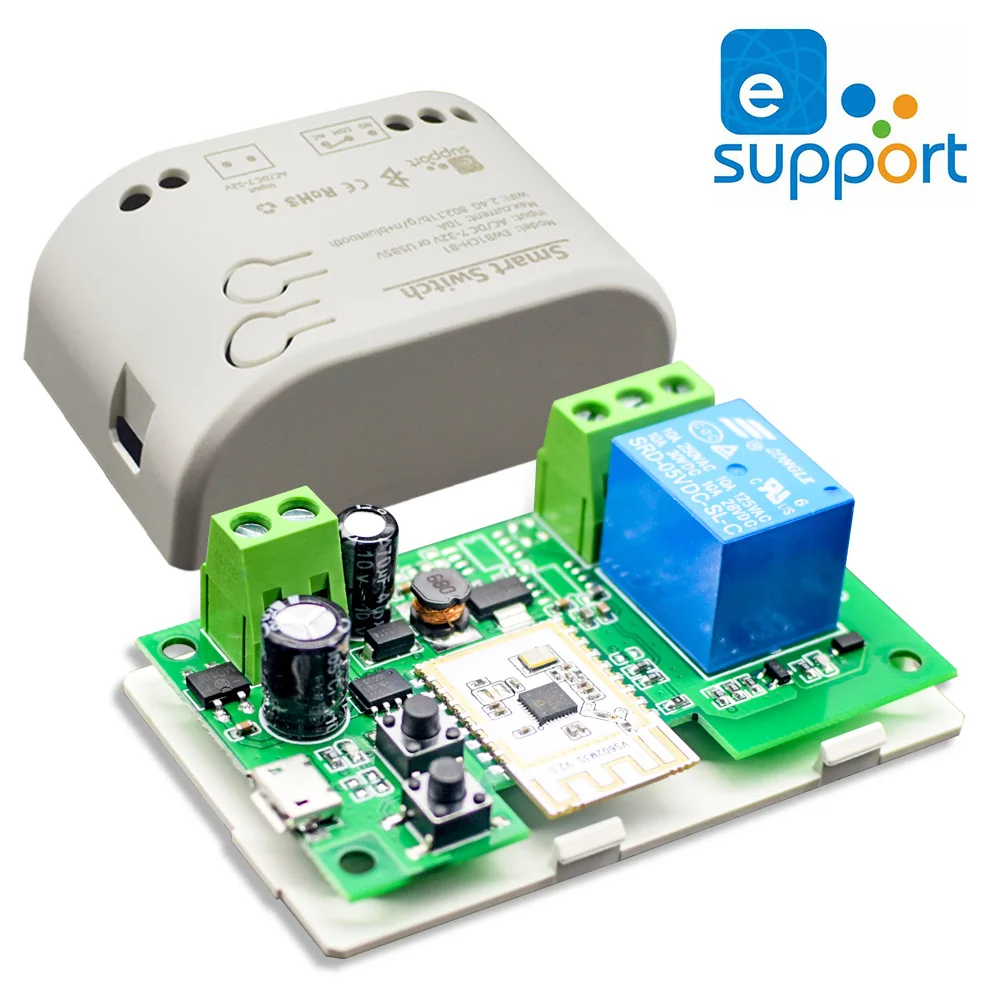 1CH RF Смарт-переключатель 12V 24V 220V AC DC WIFI Ewelink Пульт дистанционного управления Переключатель открытия гаражных ворот 10A Реле Самоблокирующийся дюйм