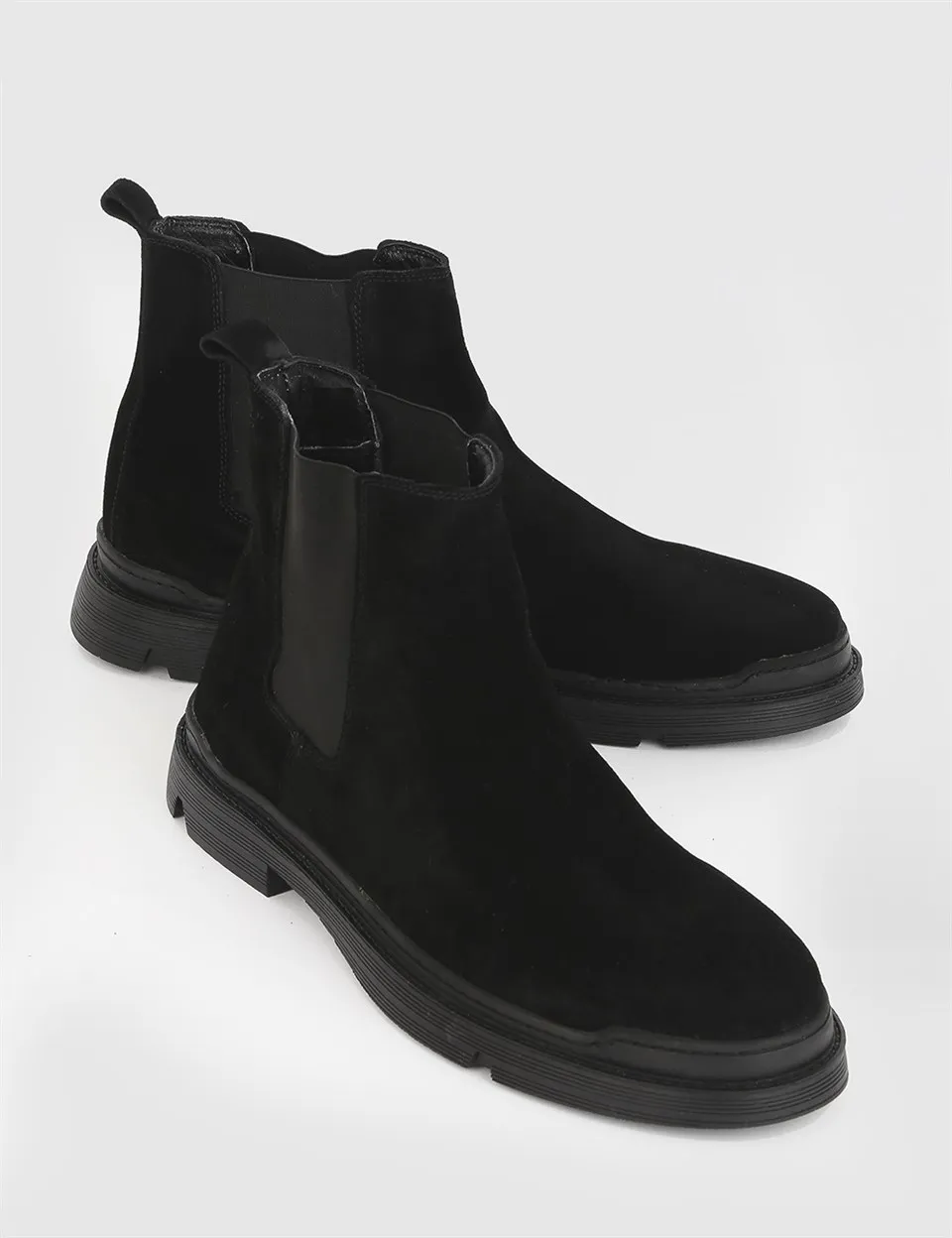 

ILVi-Genuine Leather Handmade Celina Black Suede Men's Boot Men Shoes 2021 Fall/Winter